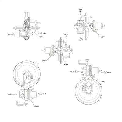 ITRON CL231シリーズ圧力調整器ガスおよび燃料の調整装置