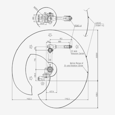 コントローラーが付いているヒュンダイHH020 6の軸線のロボット腕溶接ロボットのための吊り下げ式および溶接機を教えるため