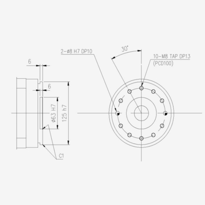 グリッパーによって溶接する工業用ロボットの腕HH050を詰めている6軸線ヒュンダイ
