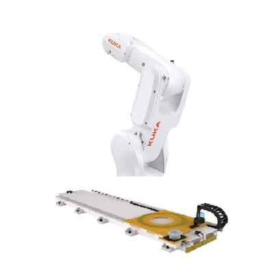 GBSのロボット柵の電子工学のKR 4 R600 Kukaのロボット腕のコンパクト6の斧のロボット腕