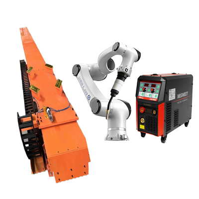 トーチが付いているハンズE5 6の軸線の溶接ロボットおよびMig Magティグ溶接の解決のための鉄道システム