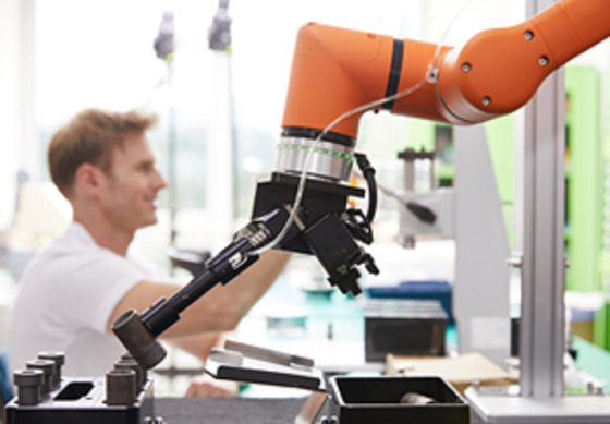 HCR-3Aの視野システムOnrobotグリッパーのHanwha 6の軸線Cobot Palletizerの共同のロボット腕
