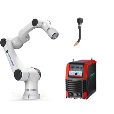 6軸線のHansrobot Cobot Elfin05-Lの溶接装置が付いている共同のロボット腕