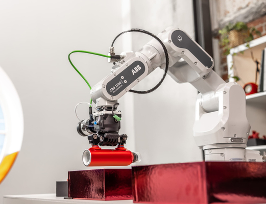 組み立てロボットのためのRobotiQのロボット グリッパーが付いているABB 6の軸線のCobot CRB1100のロボット腕