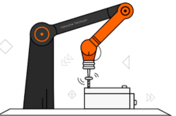 Hanwha HCR-5A 6の軸線のロボット腕のねじで締まるロボットのための細いマニピュレーターの一突きそして場所のロボット腕