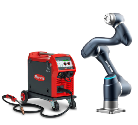 ロボットTig MiGアーク溶接の自動機械が付いているDoosan 20kgのペイロードのCobot H2017のロボット腕