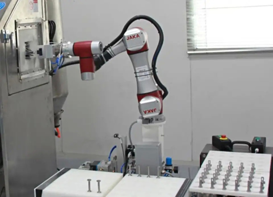 JAKA Zu 7のSMCの電気グリッパー2指のタイプLEHZとの共同のロボット腕6の軸線Cobot
