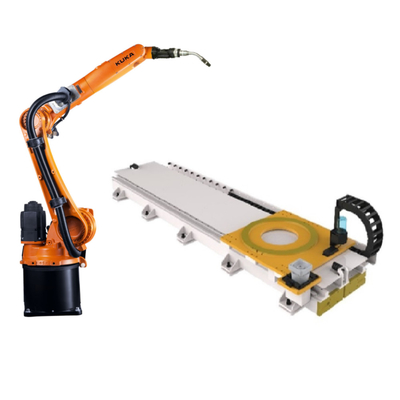 GBSのロボット溶接ロボットの腕KR10 R1420 KUKAのロボットのための線形トラック柵
