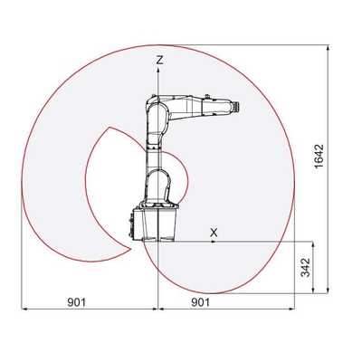 ミニロボットアーム 6軸 ABB IRB 1200 CNGBS ロボットグリッパー付き ロボット自動化処理