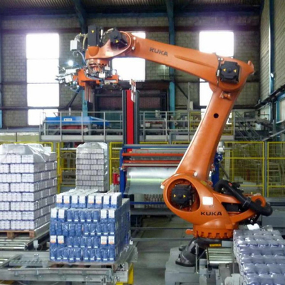 KUKA パレット化ロボット KR 240 R3200 PA CNGBSガイドレールで自動パレット化機器産業ロボット腕