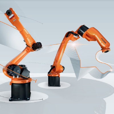 クカロボットアーム KR10 R1420 CNGBS位置付け器を溶接作業台として