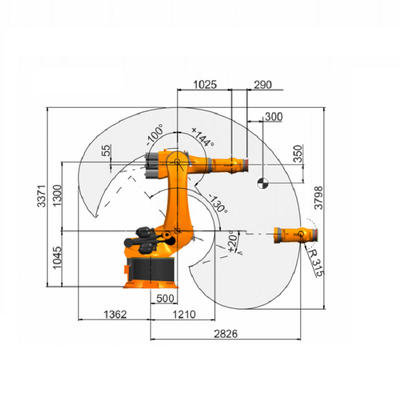 KUKA KR 360 R2830 ロボットアームペイロード 360kg CNGBS組立ライン付き エンジン組立としてピックアンドプレイスマシン