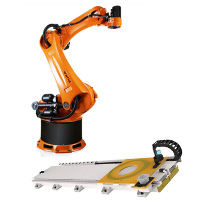 KUKA産業ロボットアーム KR 470-2 PA パレット機として工場用CNGBSガイドレール付きパレット化ロボット