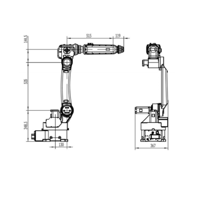 6 軸 CNGBS ロボットアーム GBS6-C1400 他のARC 溶接機 CM350AR と 溶接のための溶接機として
