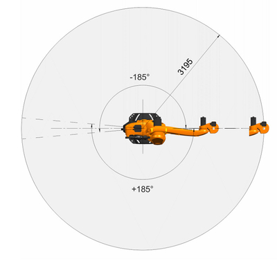 KUKA ロボット KR 120 R3200 PA 120KGのペイロードと3195MMのパレタイジング ロボット