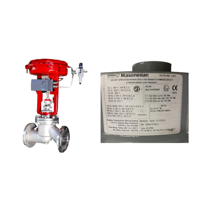 中国の有名な気圧制御バルブとMasoneilan SVI2-21123121ポジショナーとASCO電磁弁