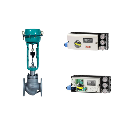 ABB TZIDC-200 ポジショナーとEMERSON ASCO210 2 方向電磁弁の空気制御バルブ