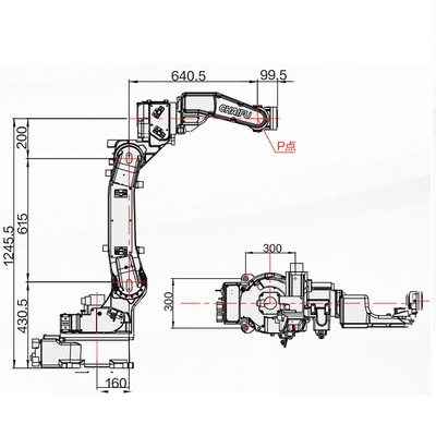 自動溶接ロボット腕 SF6-C1400 溶接タッチ 1440MMの範囲で
