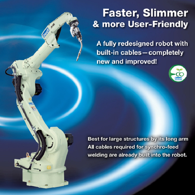 OTC産業ロボット FD-B6L 2008MM リーチ付き ARC 溶接機と溶接機 DM350