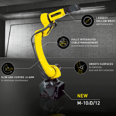 FANUC ロボット M-10iD/12 材料処理用 6 軸の産業ロボット