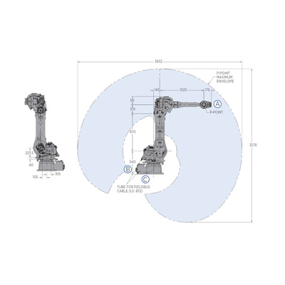YASKAWA GP50産業ロボット 50KGペイロード 6軸ロボットアームとして自動操作器
