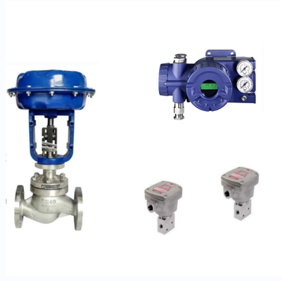FOXBORO バルブ スマートポジショナー SRD960 と Burkert 電磁気弁 中国気圧制御ボールバルブ