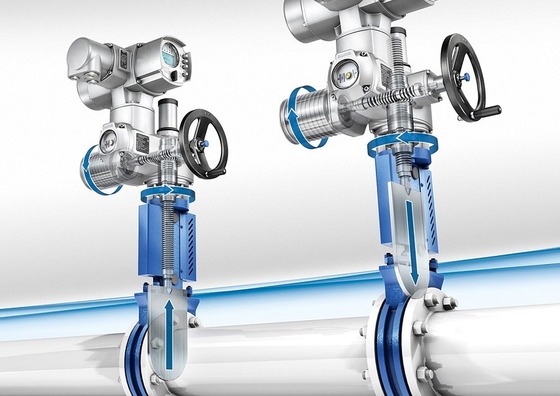 中国ナイフゲートバルブとAuma SA SAR 水油産業のための電気バヴルアクチュエータ