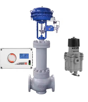 中国制御バルブ工場はFlowserve Logix 520MD/521MD/522MDバルブポジショナーとMasonilan78-40レギュレーターを使用しています