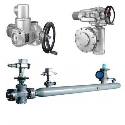 圧力/流量制御 Auma 電動動 SA/SQ と多回転ギアボックス GK/GST/GHT のスキー