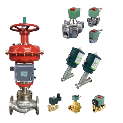 多ターンアクチュエーターSAとSAR AUMAによる SAMSON 3725 ハート プレマティックバルブ位置付け器とASCOソレノイドバルブで