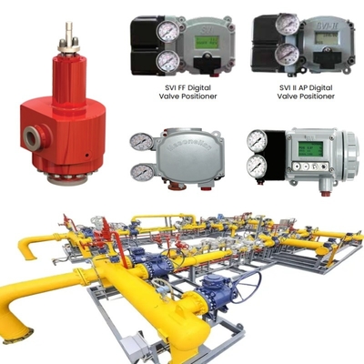 フレンジ制御バルブ サムソン PN1.6~42MPa ANSI 150~2500LB 円形またはOリングシート DN15~DN600
