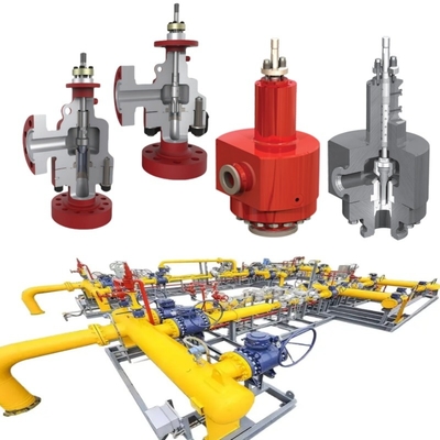 フレンジ制御バルブ サムソン PN1.6~42MPa ANSI 150~2500LB 円形またはOリングシート DN15~DN600