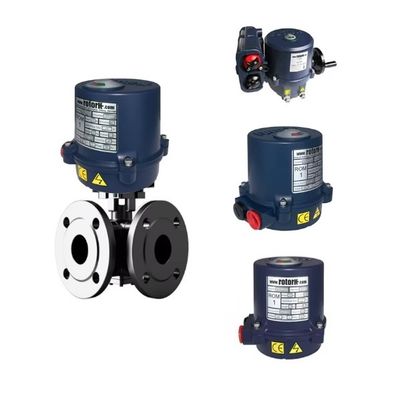 Rotork ROMアクチュエータ付き中国ブランドコントロールバルブボールバルブ（電動）