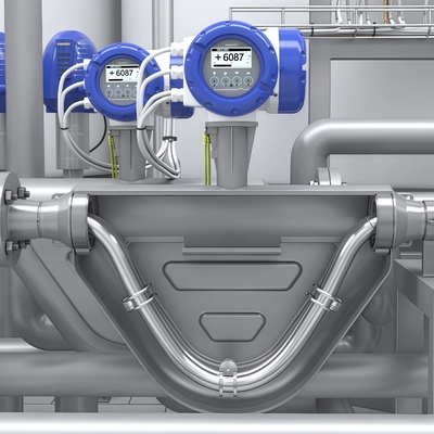コリオリ流量計 Krohne OPTIMASS 1400 液体およびガス流量測定デバイス プロセス制御用コリオリ質量流量計