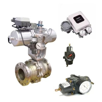 KTM PNEUMATIC ACTUATORS AW AWN および KOSO EPA800 EPB 800 EPC800 バルブポジショナーと Fisher 67CFR フィルタレギュレータを備えた中国製コントロールバルブ