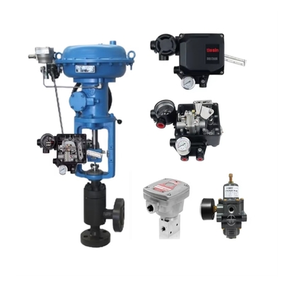 Electric  Control Valve With Tissin Smart Valve Positioner TS600 Series Pneumatic Positioners And Asco Solenoid Valve