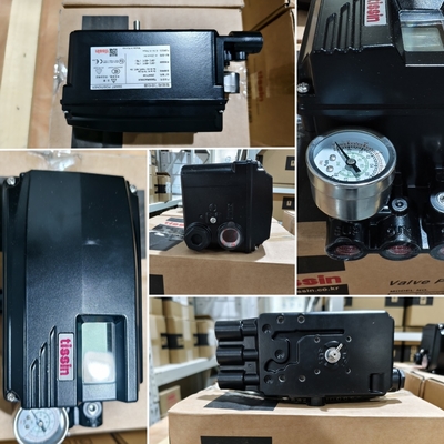 中国のTissin TS800 TS600バルブポジショナーとNorgrenフィルターレギュレーターを備えた空気圧作動ボールバルブ