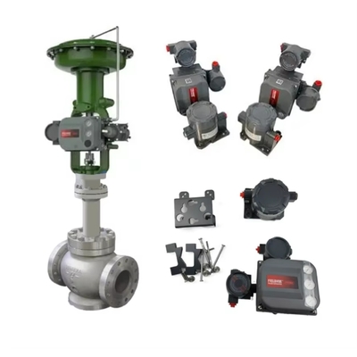 中国製空気圧制御バルブ、バルブコントローラーFisher DVC6205+DVC6215、リモートトラベルセンサー、スプリットタイプバルブポジショナー