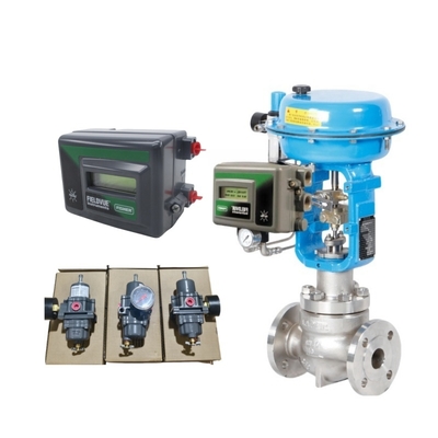 フィッシャー DVC2000 HART バルブポジショナー、67DFR 圧力調整器付き