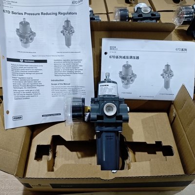 フィッシャー DVC2000 HART バルブポジショナー、67DFR 圧力調整器付き