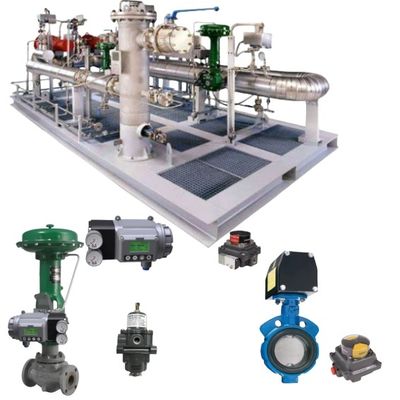 新しく正確なKEYSTONE 空気圧バタフライバルブ FIGURE 990 バタフライバルブとNELES ポジショナー ND7000