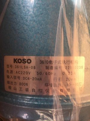 KOSO 3610弁のアクチュエーターを搭載する中国の制御弁