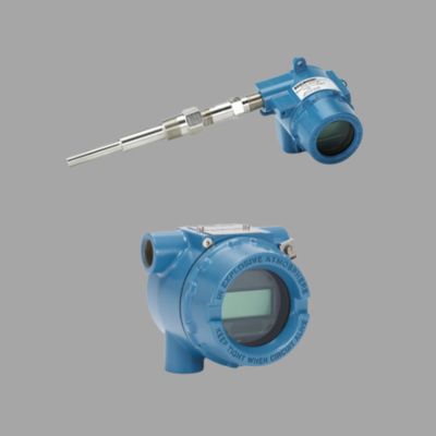 Valve switching device with Rosemount 8800 Flange Vortex Flowmeter and 3144P Temperature Transmitter sensor