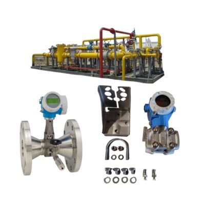 Endress+Hauser Deltabar Proline Prowirl R200 渦流量計とPMD75B圧力トランスミッタを搭載した減圧・温度調整ステーション。