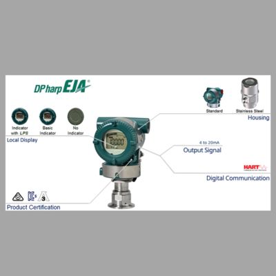 横河電機VYシリーズ渦流量計とEJAC60Eサニタリー圧力トランスミッタを搭載した減圧冷却ステーション
