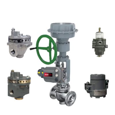 新しい気圧制御ボールバルブと位置付け器 DVC6200とボリュームブースター2625と調節器67CFR