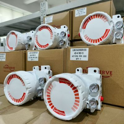 石油・ガスパイプライン圧力制御用、Logix Flowserveポジショナー420シリアル420-47-W1D-10付き中国製制御弁 在庫