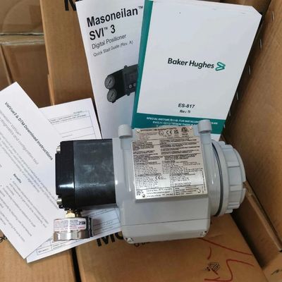 Baker Hughes Masoneilan デジタルバルブポジショナ SVI2-21123121 付き制御弁、空気圧ブースター YT-200 フィルターレギュレータ
