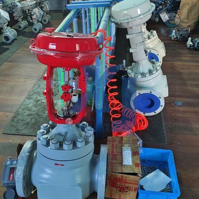 空気圧フローバルブ EAC認証制御バルブおよびエマーソンフィッシャーDVC6200デジタルバルブコントローラーポジショナー