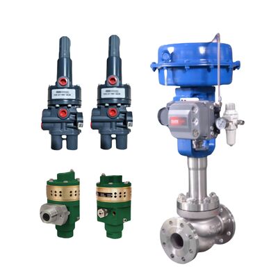 High Temperature Trip Valve Natural Gas Air Pneumatic Valve Emerson Fisher 377 Pressure Sensing Trip Valve